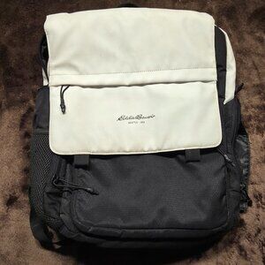 Eddie Bauer Backpack Diaper Bag Travel Outdoor Crosstown Cascade Black/Whiite